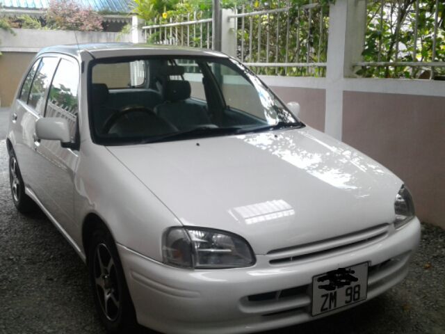 Toyota Starlet reflect in Mauritius