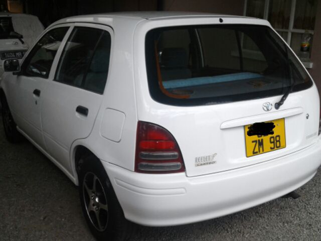 Toyota Starlet reflect in Mauritius