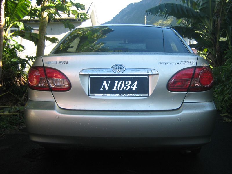 Toyota Corolla Altis in Mauritius