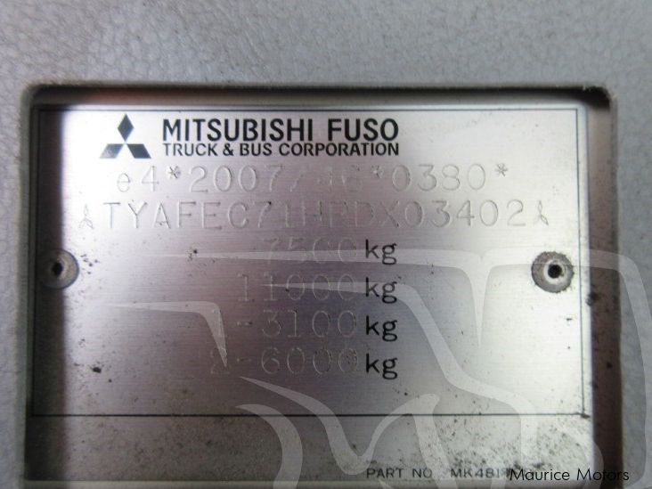 Mitsubishi Canter Fuso in Mauritius