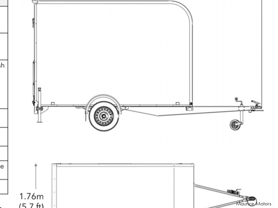 Refrigerated Box Trailer Single axle in Mauritius